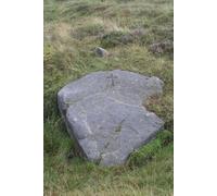 UK Photo Print A4 / 12"x8" A large stone with a cross engraved on it! Bleasdale This large c2010