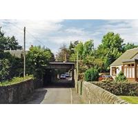 UK Photo Print A4 / 12"x8" Abernethy station (site/remains) View northward under the railw c1997