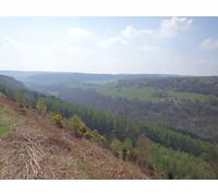 UK Photo Print A4 / 12"x8" Above the River Derwent Silpho The unseen river flows in the va c2015