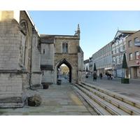 UK Photo Print A4 / 12"x8" Along Cowgate Peterborough Looking toward Cathedral Square thro c2013