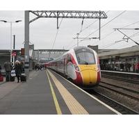 UK Photo Print A4 / 12"x8" Azuma train leaving Peterborough New trains being operated by L c2019