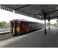 UK Photo Print A4 / 12"x8" Class 153 heading south Spalding Class 153 153381 with Peterbor c2014