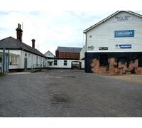 UK Photo Print A4 / 12"x8" Curved Victorian industrial buildings, Station Hill Bury St Edm c2010
