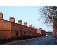 UK Photo Print A4 / 12"x8" Derby - Railway Terrace With Derby Station car park behind the c2012