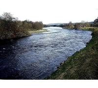 UK Photo Print A4 / 12"x8" Downstream River Dee Silverbank Past 'Stepping Stones' c2011