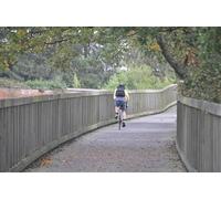UK Photo Print A4 / 12"x8" East Devon : Cycle Path Exmouth A cycle path along the River Ex c2013