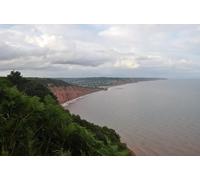 UK Photo Print A4 / 12"x8" East Devon : Jurassic Coastline from High Peak Sidmouth Looking c2010