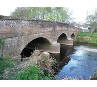 UK Photo Print A4 / 12"x8" East Devon : River Otter & Bridge North Star From the footpath c2010