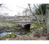 UK Photo Print A4 / 12"x8" Fields by Greystoke Gill The small bridge over the River Petter c2015