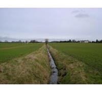 UK Photo Print A4 / 12"x8" Flat Fields and Big Sky Great Kelk A field drain on the foo c2009