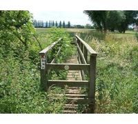 UK Photo Print A4 / 12"x8" Footbridge amid the greenery Murcot This somewhat overgrown fo c2010