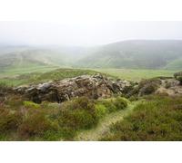 UK Photo Print A4 / 12"x8" Footpath above Jaggers Clough Nether Booth The path has reached c2015