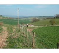 UK Photo Print A4 / 12"x8" Footpath and View near Starveall Aldworth A short footpath amon c2012