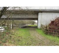 UK Photo Print A4 / 12"x8" Footpath to St Helena Island Glenluce Passing under the A75. c2014