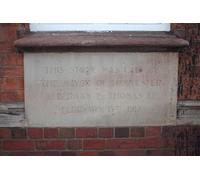 UK Photo Print A4 / 12"x8" Foundation stone, King Edward VII Annexe Worcester The inscript c2010