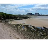 UK Photo Print A4 / 12"x8" Half Moon Bay, Heysham Heysham Nuclear Power Station, in anothe c2010