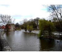 UK Photo Print A4 / 12"x8" Horseshoe Weir, Ludlow On the River Teme. c2014