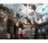 UK Photo Print A4 / 12"x8" Light headed Dowanhill The ninety-five head sculptures floating c2010