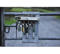 UK Photo Print A4 / 12"x8" Locked Gate Nantserth Keep Out, Keep Out, Keep Out, Keep Out, K c2010