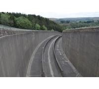 UK Photo Print A4 / 12"x8" Looking down the spillway at Kielder Dam Hawkhope/NY7188 c2010