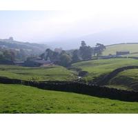 UK Photo Print A4 / 12"x8" Looking down to Shepherd's Lodge Whaw View from the footpath th c2010