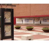 UK Photo Print A4 / 12"x8" Magnificent Maps London Posters outside the British Library adv c2010