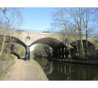 UK Photo Print A4 / 12"x8" Marsh Meadow Swing Bridge No 6 Black Moor/SD4714 A view north c2015