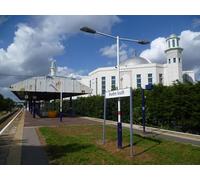 UK Photo Print A4 / 12"x8" Morden South station and the Ahmadiyya Mosque The Wimbledon to c2012