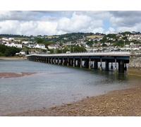 UK Photo Print A4 / 12"x8" North Devon : The B3223 Bridge Ball A road heading through Exmo c2015