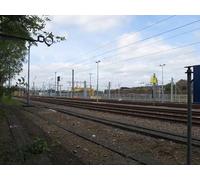 UK Photo Print A4 / 12"x8" Old Oak Common Sidings, crane and Hitachi shed Kensal Town The c2015