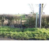 UK Photo Print A4 / 12"x8" Path meets road Admington The footpath ends here where it meets c2011