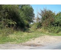 UK Photo Print A4 / 12"x8" Path meets road Barcheston The footpath ends here where it meet c2010