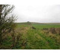 UK Photo Print A4 / 12"x8" Path to Avebury Down Avebury/SU1069 This path is not shown on c2010