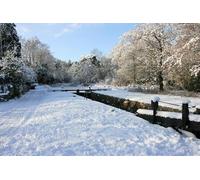 UK Photo Print A4 / 12"x8" Pirbright Lock A snow and ice bound Pirbright Lock. c2010