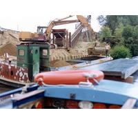 UK Photo Print A4 / 12"x8" River Soar Navigation Wanlip I'm not sure what is being do c1993