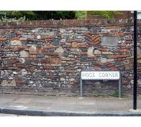 UK Photo Print A4 / 12"x8" Sandwich, Hogs Corner Nice structure of the wall at Hogs Corner c2008