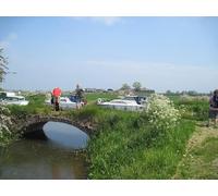 UK Photo Print A4 / 12"x8" Scurf Dike enters River Hull New Cut Rotsea Is it a river c2012