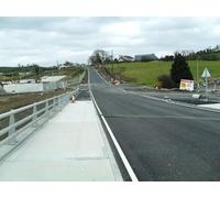 UK Photo Print A4 / 12"x8" Sheepbridge Road after realignment Jerrettspass With the new fl c2010