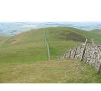 UK Photo Print A4 / 12"x8" St Cuthbert's Way approaching Wideopen Hill Morebattle The summ c2010