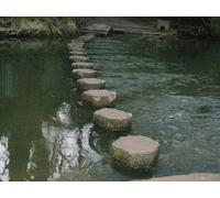 UK Photo Print A4 / 12"x8" Stepping stones across the River Mole at Box Hill Dorking A pat c2012