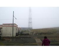 UK Photo Print A4 / 12"x8" Summit station Baldhoon Mist had cleared a little from when we c2015