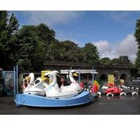UK Photo Print A4 / 12"x8" Swan Roundabout Eton There is a small fun fair here beside the c2010