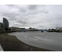 UK Photo Print A4 / 12"x8" The Albert Bridge Westminster Seen from the Thames Path. c2012