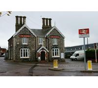 UK Photo Print A4 / 12"x8" The Railway, Thetford, Norfolk As the sign indicates, this publ c2012