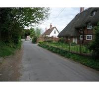 UK Photo Print A4 / 12"x8" The South Downs Way on Church Lane, Exton Exton/SU6121 c2010