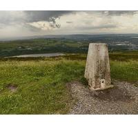 UK Photo Print A4 / 12"x8" The Triangulation Pillar on Darwen Hill The trig point on Darwe c2012