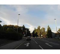 UK Photo Print A4 / 12"x8" Traffic lights on Camp Road, Bordon The RAF fire station is beh c2012