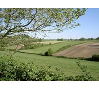 UK Photo Print A4 / 12"x8" Valley between Wall Mead and Northfield Farmed fields on the so c2010