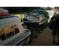 UK Photo Print A4 / 12"x8" View of a boat moored up at Old Ford Lock #7 Stratford/TQ3884 c2015