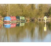 UK Photo Print A4 / 12"x8" Water Colours Lechlade on Thames Reflections on the River Thame c2011